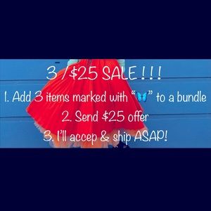 Look for 3/$25!! Sale is going ✨